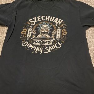 Rick and Morty Szechuan Sauce mens large tee